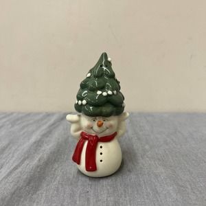 Department 56 Magentic Snowman & Christmas Tree Salt And Pepper Shaker Set RARE